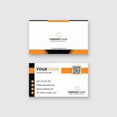 creative and clean business card black and golden yellow