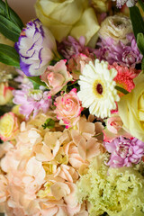 Beutiful and colorful bouquet of flowers, spring 