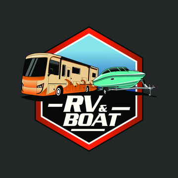 Automotive RV & Boat Logo Design Car Vector
RV Vector Boat Vector