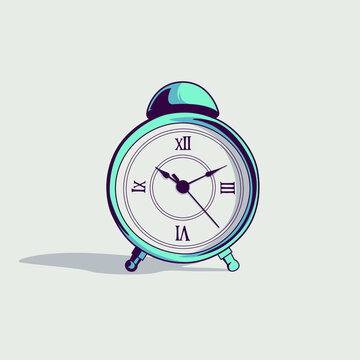 vector classic clock that you can use as poster material or t-shirt screen printing