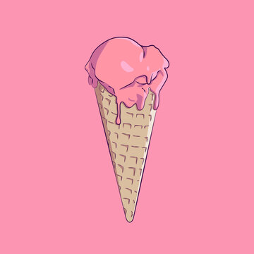 vector ice cream perfect for poster accessories, t-shirt designs or prints