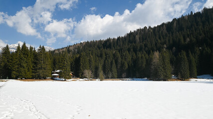 Beautiful view of Lago dei Caprioli