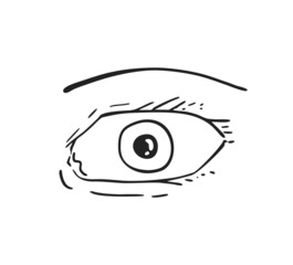 Creative design of cartoon eye