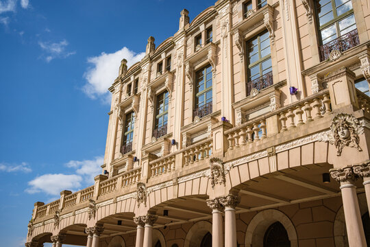 Ferrol, Galicia, Spain. June 23, 2021. Jofre Theatre, Art Nouveau building designed by Rodolfo Ucha Pi&ntilde;eiro in 1921.