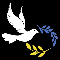 Symbol of peace, dove bird