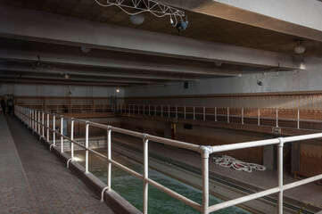 Historic swimming pool in the center of Poland