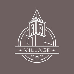 Village elegant emblem