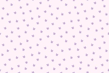 Lilac bloom seamless drawn pattern