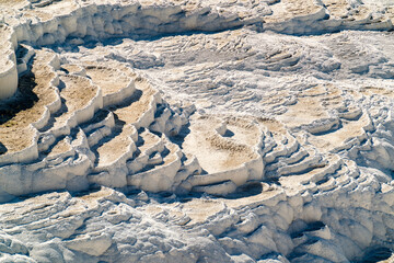 Naturally occurring limestone sediment pools