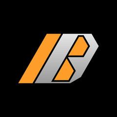 Initial letters D, B, DB or BD overlapping, interlocked monogram logo,