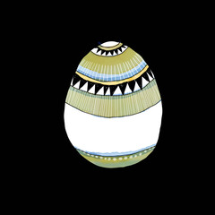 Colored and Painted Easter Egg - Happy Holidays