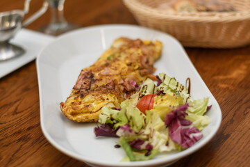 scrambled eggs or omelette