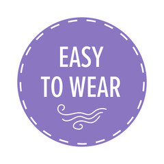 Easy to wear wig quality label, hair product badge