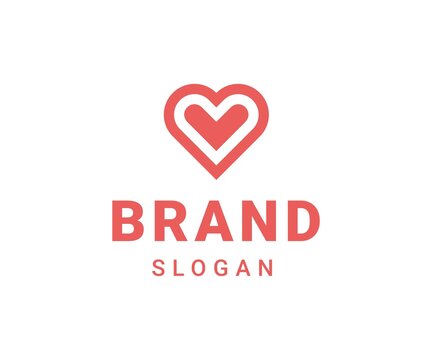 Unique Heart Logo Design.