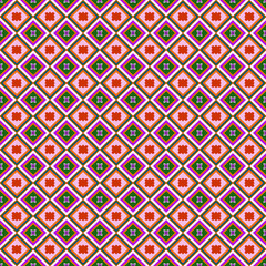 sweet pink and violet star fabric ethnic ikat pattern geometric froral illustration art batik