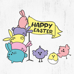 Happy Easter SVG, Easter Bunny svg, Bunny Ears svg, easter chicken SVG Bundle, Shirt SVG, Easter Gift For Her Svg, Easter Gift for Boy Girl