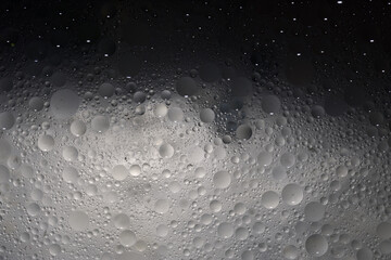 Gray micro cosmos world.