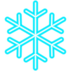 Weather Snowflake Neon