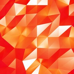Abstract orange low poly triangle geometric background. 3d rendering.