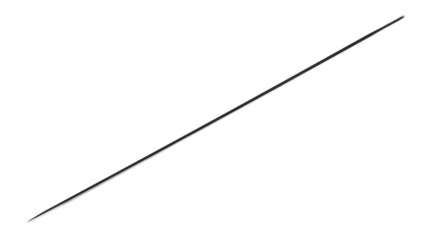 Sewing needle isolated on white, clipping path  