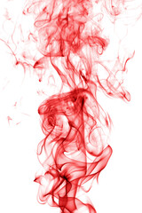 red smoke on a white background, background image