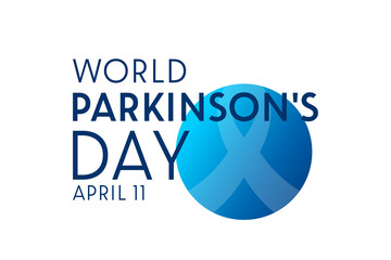 World Parkinson's Day. April 11. Vector illustration. Holiday poster.