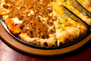 pizza in a pan and estrogonof