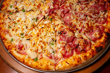 pizza on a plate
