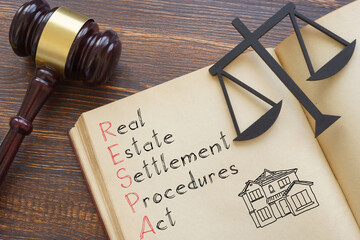 Real Estate Settlement Procedures Act RESPA is shown on the photo using the text