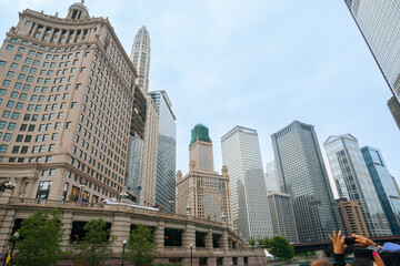Fototapeta na wymiar Architecture and cityscape of Chicago, Illinois, USA.