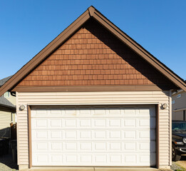 Garage door in Vancouver, Canada. Garage door in luxury house