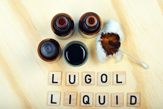 Lugol fluid lugola wanted in pharmacies during the risk of radioactive radiation, explosion atomic bomb or the nuclear power plant accident
