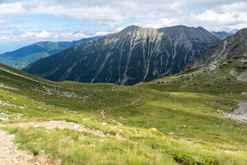 Fototapeta na wymiar Landscape of Pirin Mountain near Vihren Peak, Bulgaria