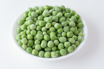 Frozen Peas in a Bowl