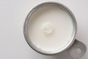 Half and Half Cream in a  Measuring Cup
- 492132515