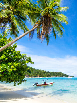 Tropical beach on Bora Bora, French Polynesia