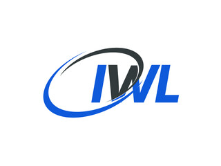 IWL letter creative modern elegant swoosh logo design