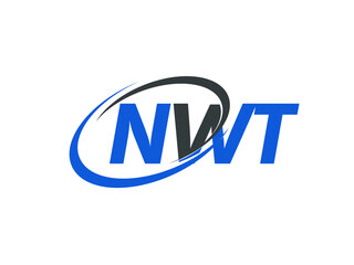 NWT letter creative modern elegant swoosh logo design