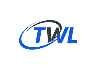 TWL letter creative modern elegant swoosh logo design