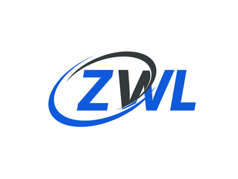 ZWL letter creative modern elegant swoosh logo design