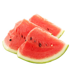 slice of watermelon on white.