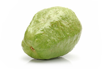 Pink guava isolated on white background