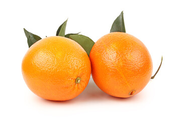 tangerines isolated on white background