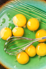 Egg yolk closeup background