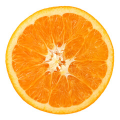 orange slice isolated on white