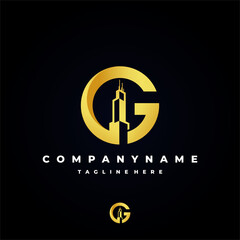g logo and tower sign
