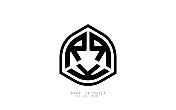 RRK letter logo design template vector
