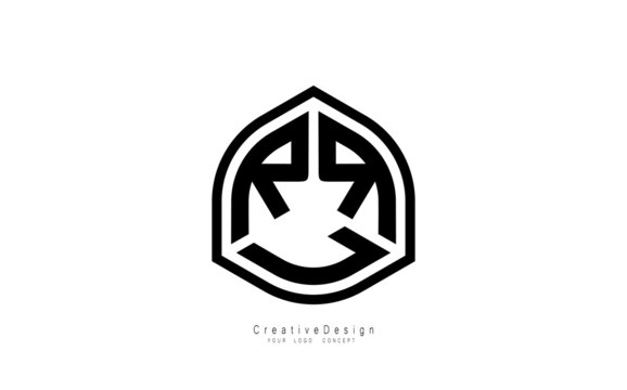 RRL letter logo design template vector