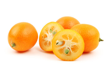 kumquat on a white background