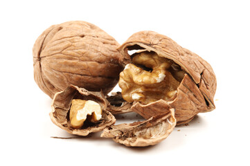 Fototapeta premium walnut isolated on white